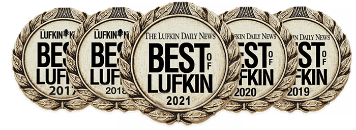 best of lufkin for 5 consecutive years badges new